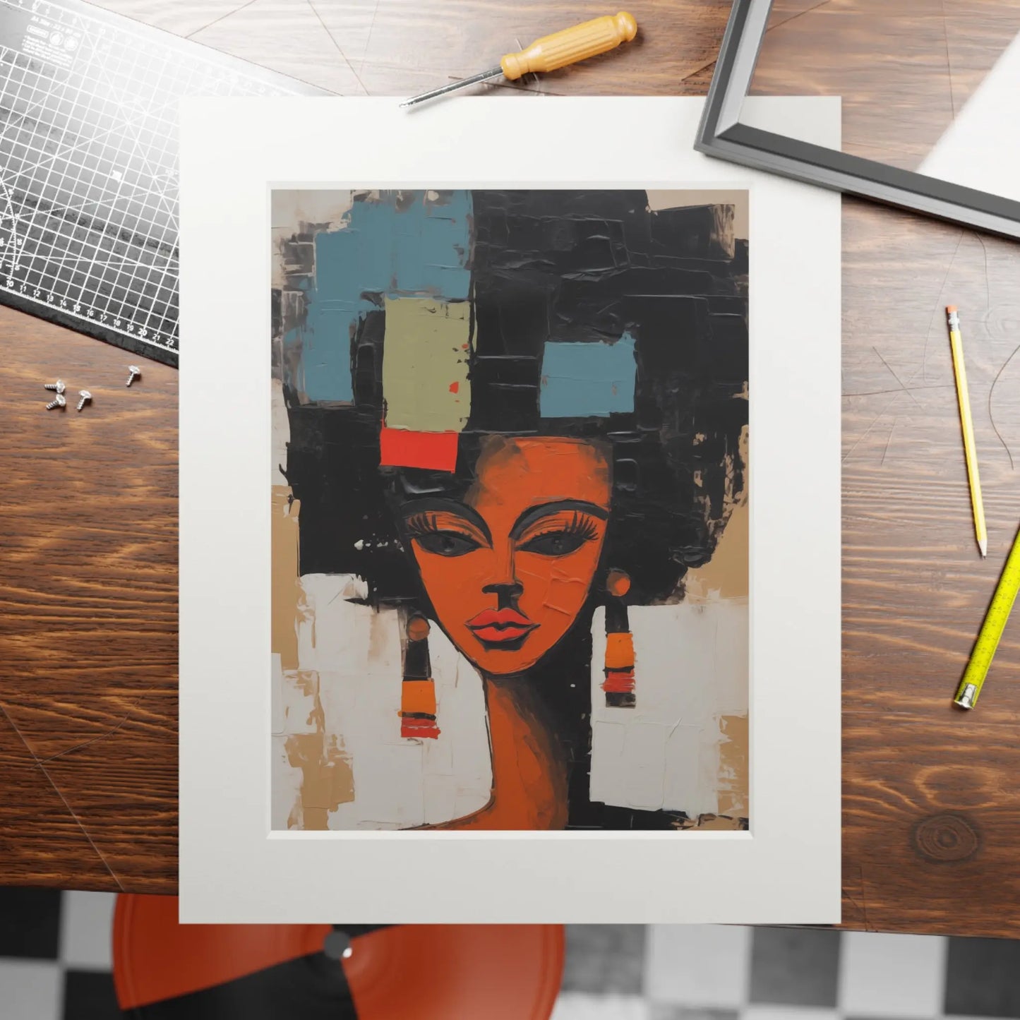 Woman Portrait V, 2024 | Fine Art Prints | African American art prints | African American paintings