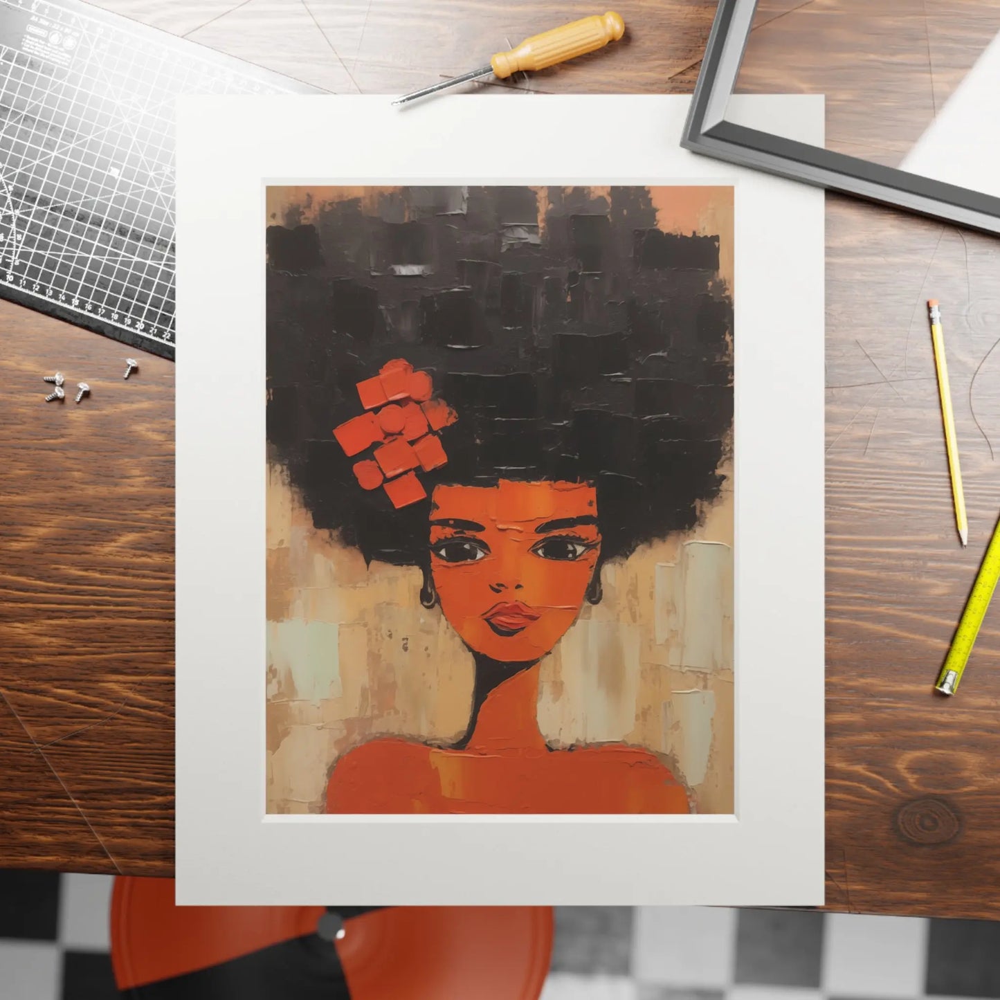 Woman Portrait VI, 2024 | Fine Art Prints | African American art prints | African American paintings