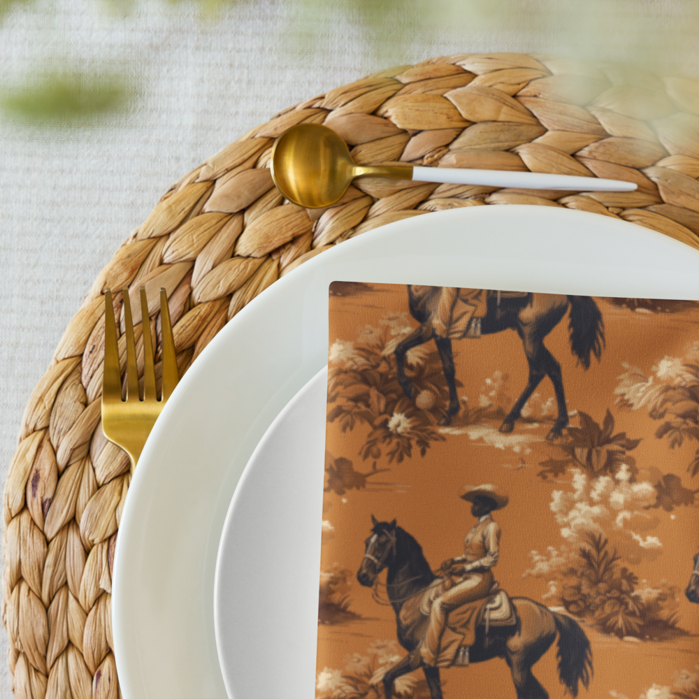 American Western Cowgirl II, Cloth napkin set