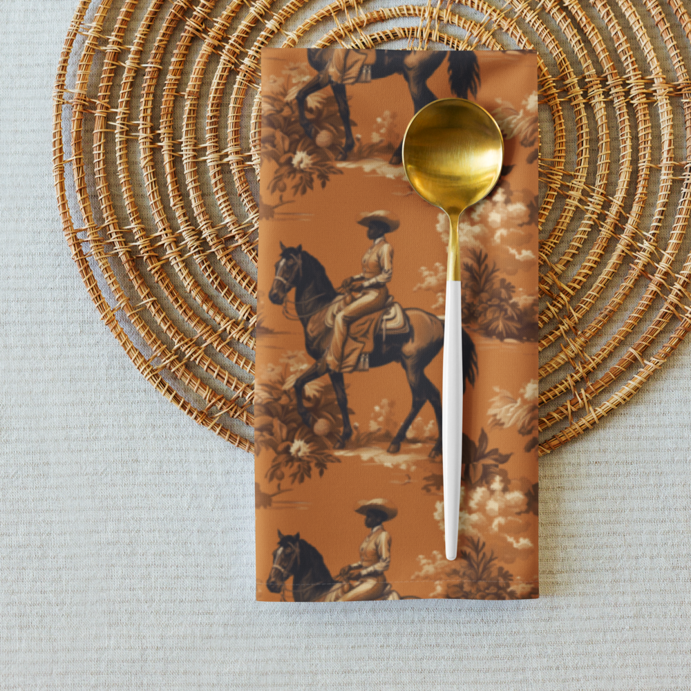 American Western Cowgirl II, Cloth napkin set