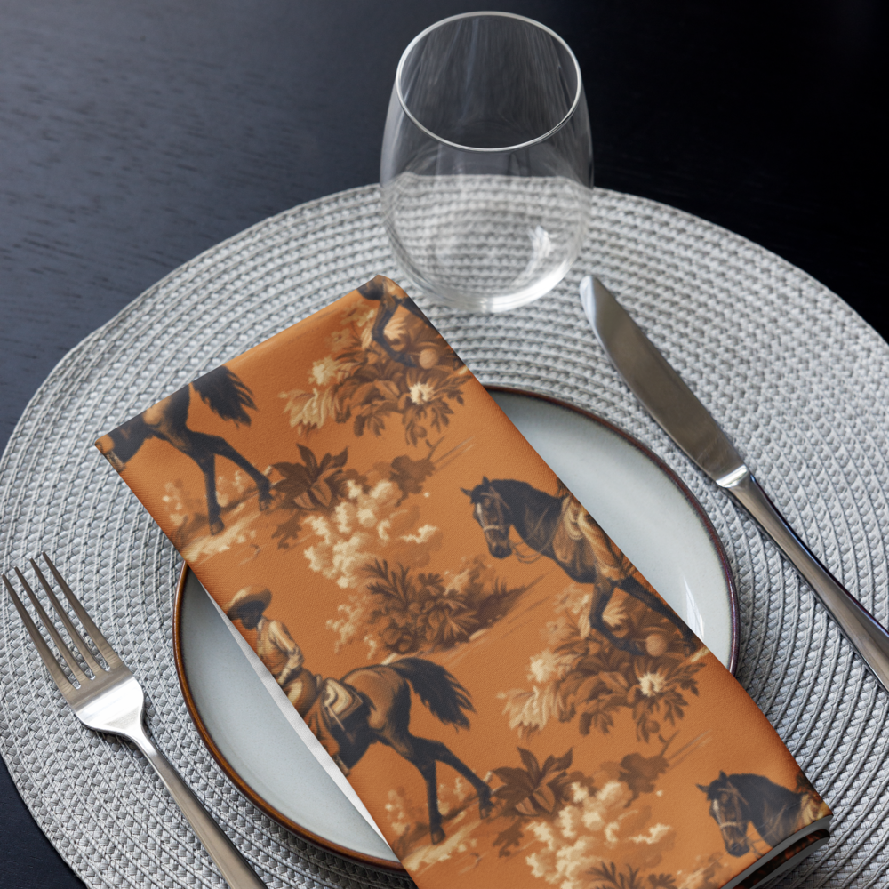 American Western Cowgirl II, Cloth napkin set