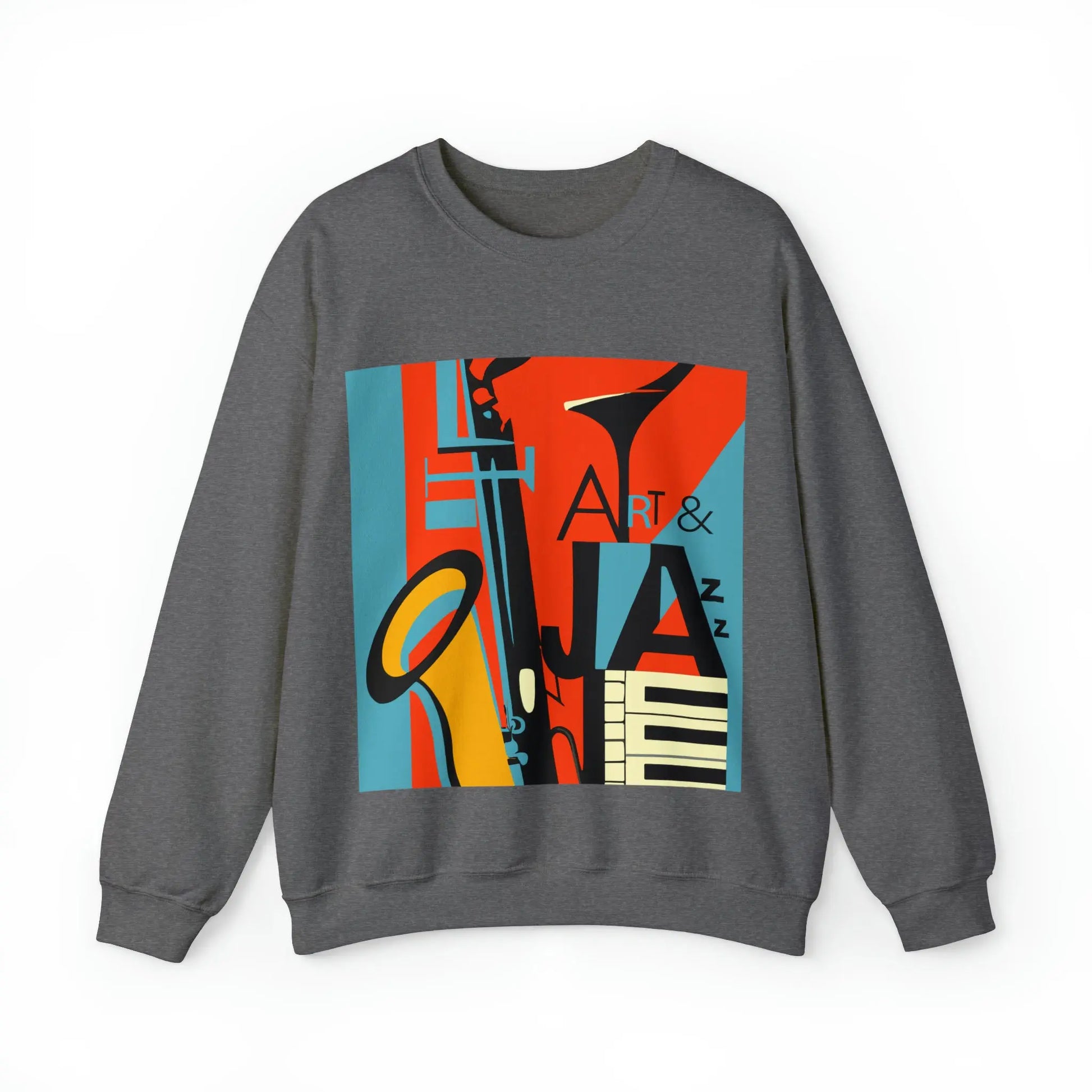 Art & Jazz Vintage Sweatshirt | Unisex Heavy Blend™ Crewneck Sweatshirt 