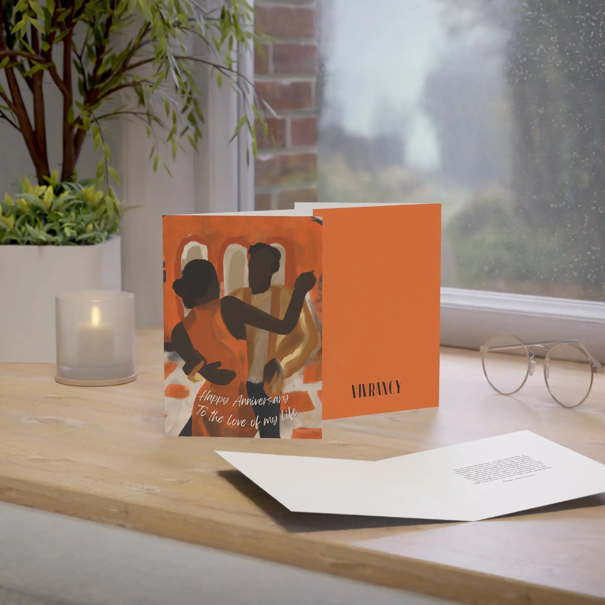Black Love Anniversary Cards | Anniversary Cards for Him | Anniversary Cards for Her | Happy Anniversary Cards Greeting Cards (1, 10, 30, and 50pcs) 