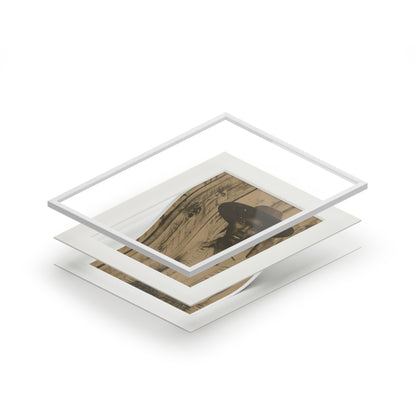 Black Cowgirl II, Fine Art Prints (Passepartout Paper Frame)