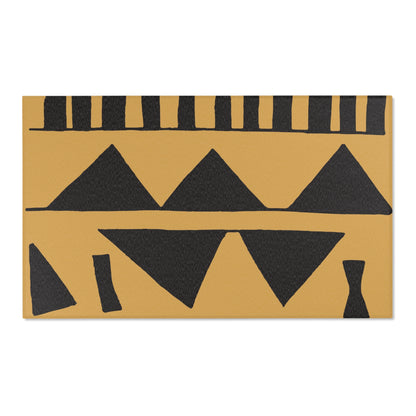 Mustard + Onyx Area Rug - Boho Chic Design for Living Room and Bedroom | Eco-Friendly Home Decor