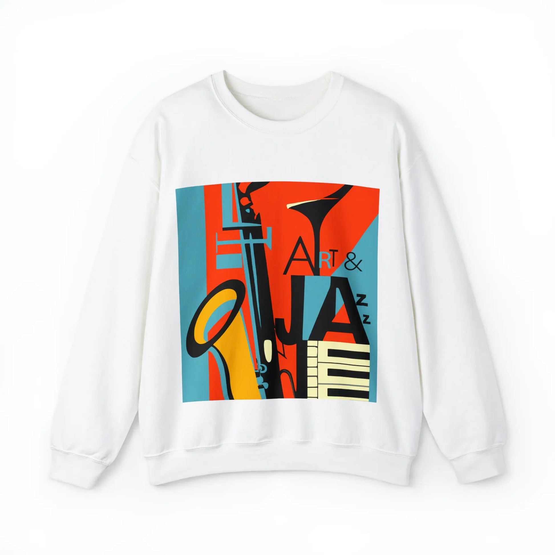 Art & Jazz Vintage Sweatshirt | Unisex Heavy Blend™ Crewneck Sweatshirt 