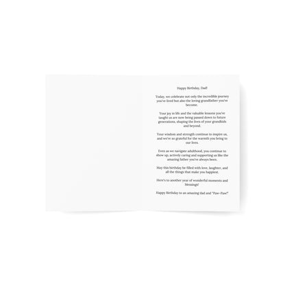 Birthday Card for Dad | Father | Fatherhood | Dad Birthday | Black Love Greeting Cards for Black Father |Greeting Cards for Him | Black Dads  (1, 10, 30, and 50pcs)