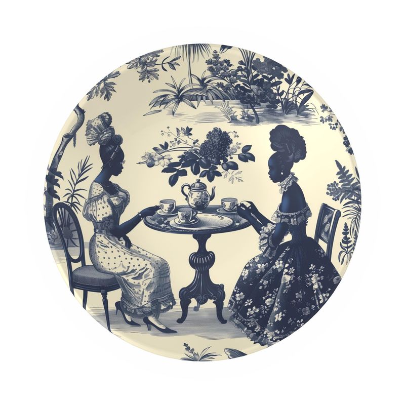 "High Tea in the Garden" Toile de jouy Ornamental Bowl
