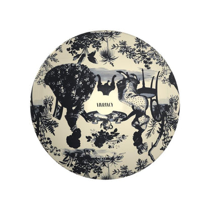 High Tea in the Garden Toile de Jouy Ornamental Bowl - BLACK