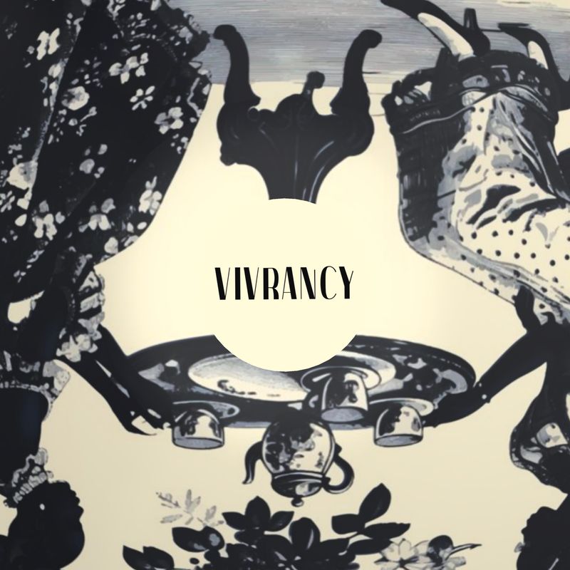 High Tea in the Garden Toile de Jouy Ornamental Bowl - BLACK