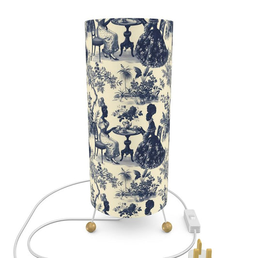 High Tea in the Garden Toile de Jouy Standing Lamp