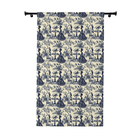 High Tea in the Garden Toile de Jouy Window Curtain (1 Panel)