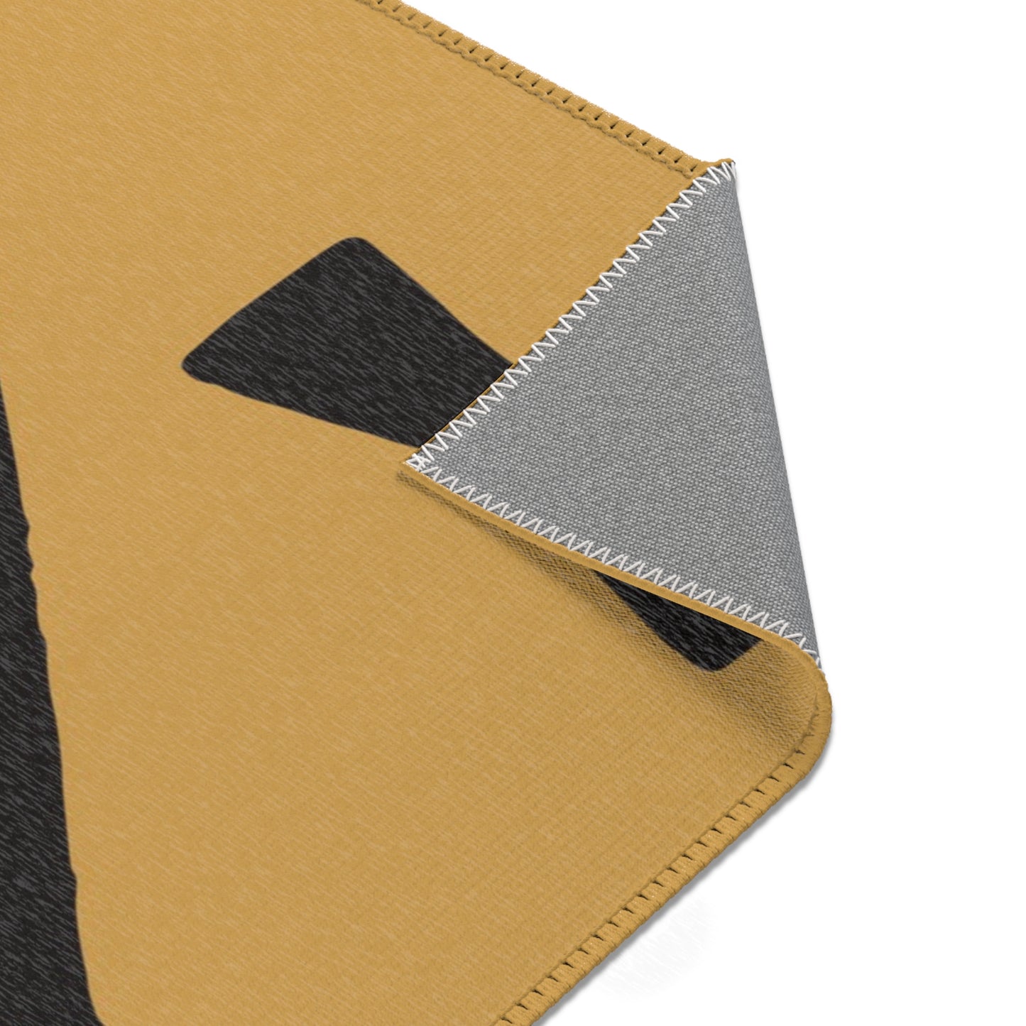Mustard + Onyx Area Rug - Boho Chic Design for Living Room and Bedroom | Eco-Friendly Home Decor