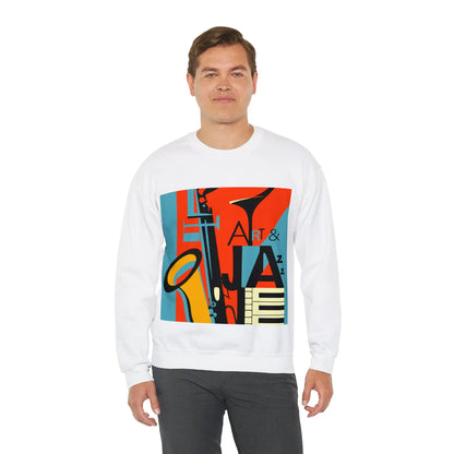 Art & Jazz Vintage Sweatshirt | Unisex Heavy Blend™ Crewneck Sweatshirt 