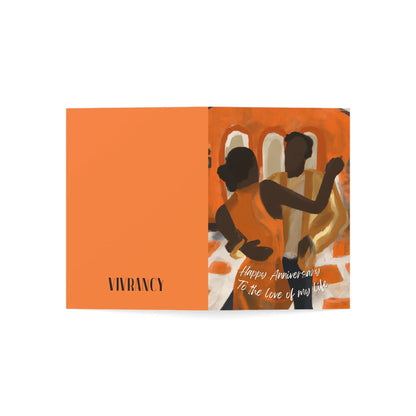 Black Love Anniversary Cards | Anniversary Cards for Him | Anniversary Cards for Her | Happy Anniversary Cards Greeting Cards (1, 10, 30, and 50pcs) 