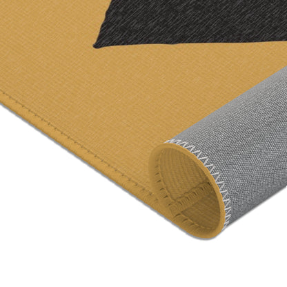 Mustard + Onyx Area Rug - Boho Chic Design for Living Room and Bedroom | Eco-Friendly Home Decor