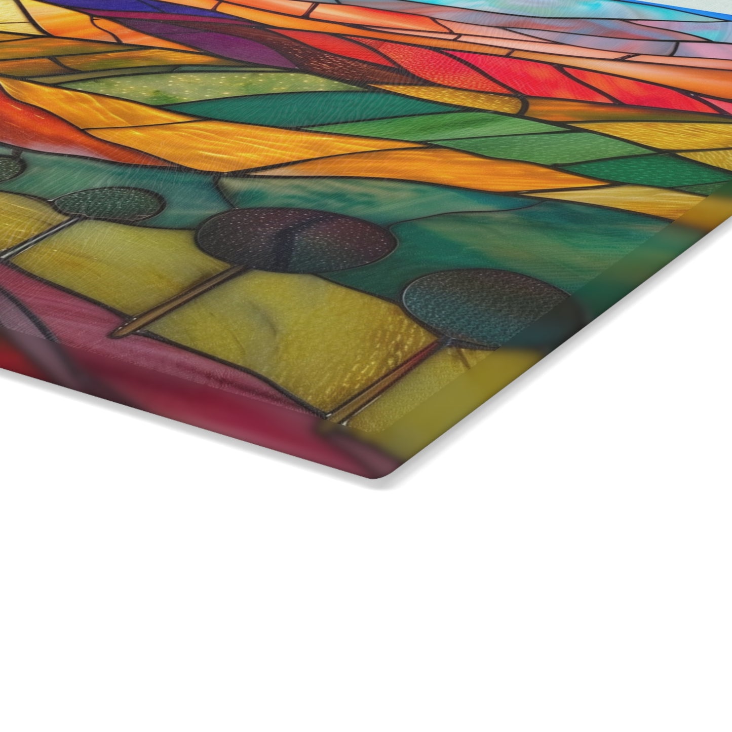 Vineyard Art Glass Cutting Board, Woman Art, Wine lover art, Napa Valley Art, Glass Art, Napa Valley Souvenir