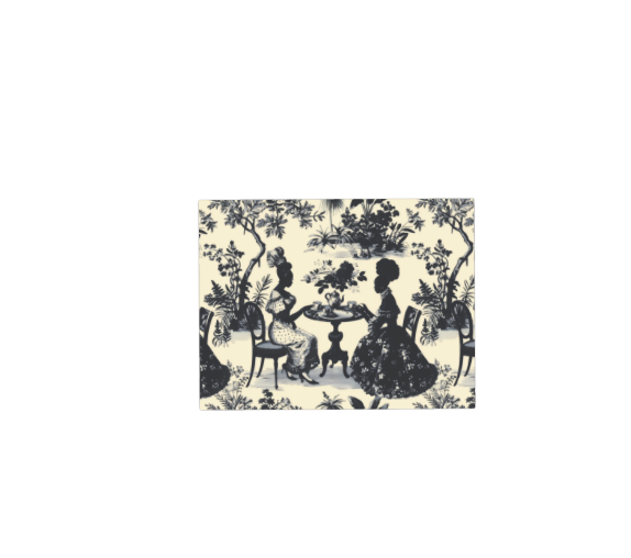 High Tea in the Garden Toile de Jouy Ceramic Serving Platter