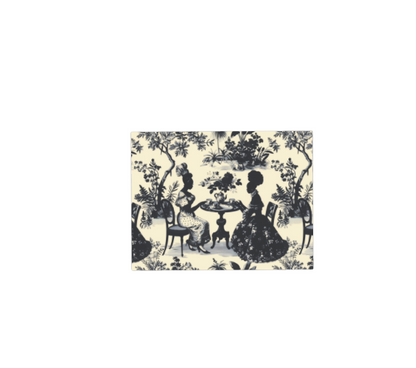 High Tea in the Garden Toile de Jouy Ceramic Serving Platter