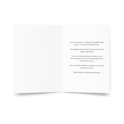 Happy Birthday Grandma, Grandmother Greeting Card, Greeting Card for Her, Greeting Card for Women, African American Greeting Cards, Birthday Card for Woman, Birthday Card for Women Greeting card